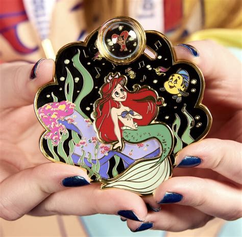 Ariel & Flounder – The Little Mermaid 35th Anniversary Pin